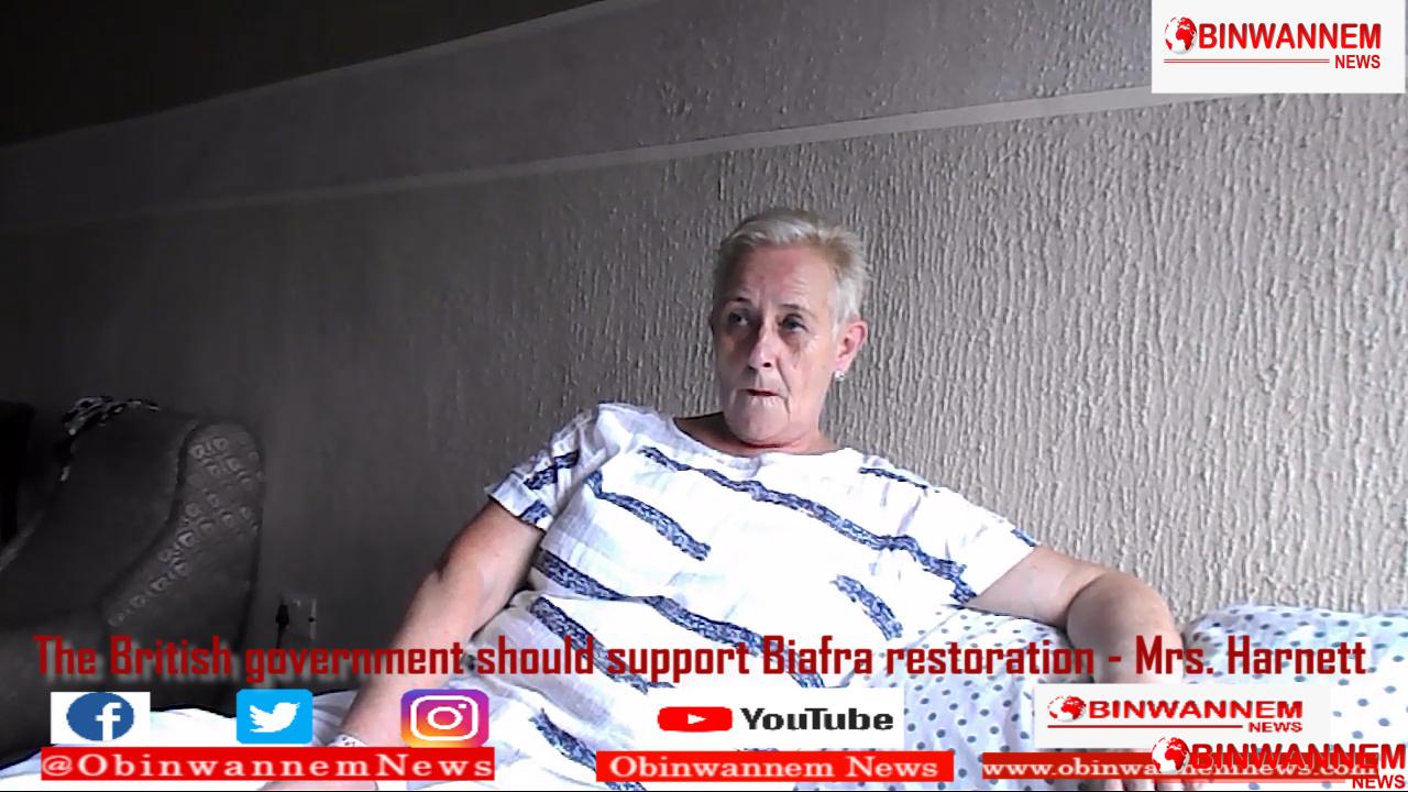 Britain Should Get Biafra Land Back To its Rightful People – Jean Harnett, British Citizen (Video)
