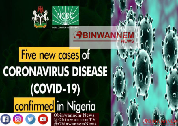 Just in: Nigeria has announced 5 new cases of COVID19 in Nigeria