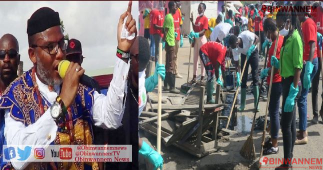 IPOB leader fixes cleanup exercise across major cities of Biafraland, Nigeria