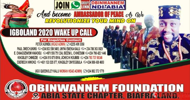Join Obinwannem #20men to serve and protect your community – Mazi Peter Adindu