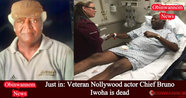 Just in: Veteran Nollywood actor Chief Bruno Iwoha is dead