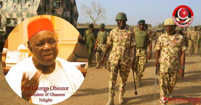 Stop the inhuman intimidation of S’East – Ohaneze implores army